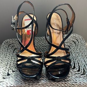 New patent leather BCBG platform sandals